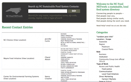 NC Food Net screen capture